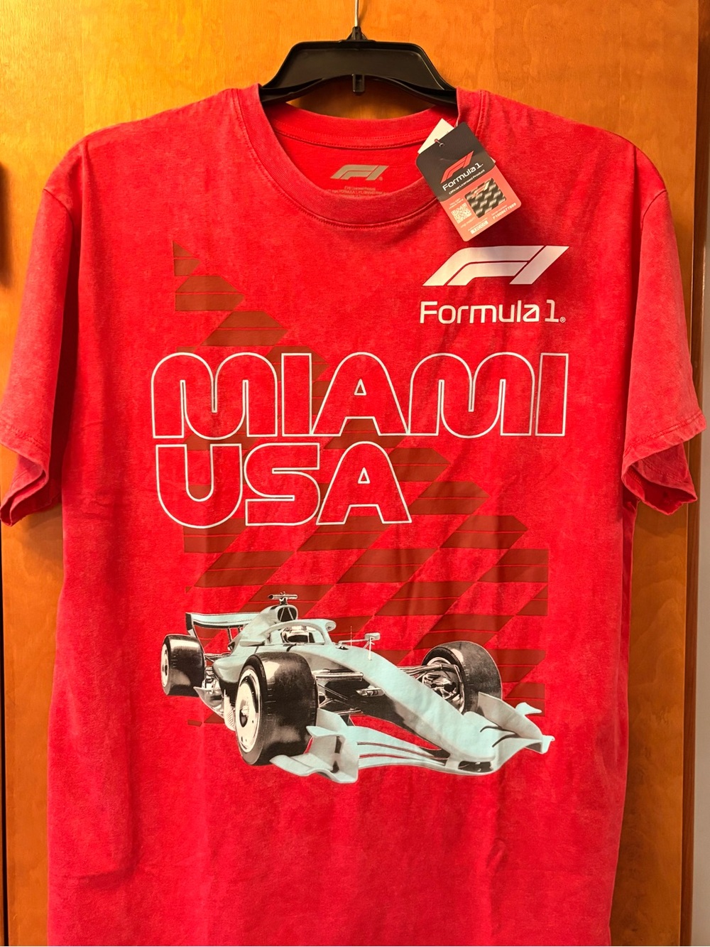 Formula 1 Miami USA Red Graphic Tee - unisex XL NEW W tags